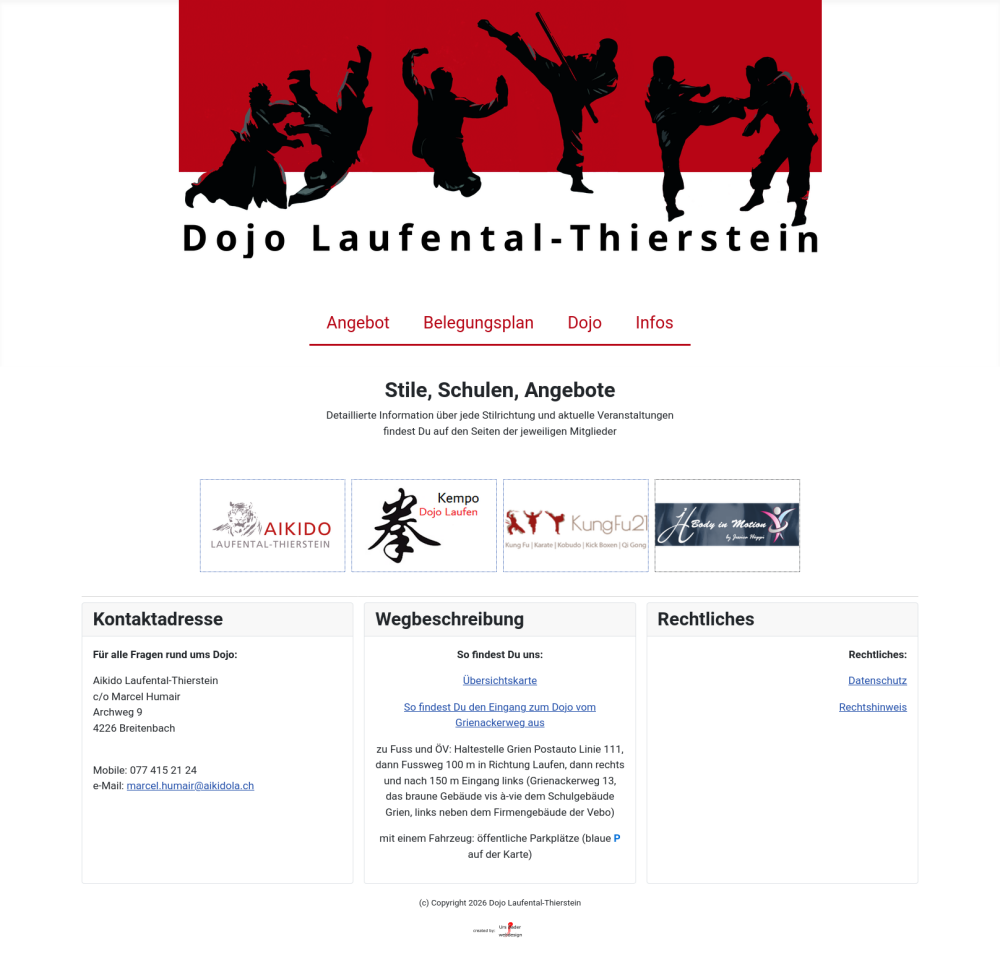 www.dojo-laufental-thierstein.ch - aktuelle Seite